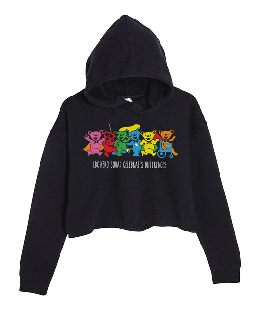 Women's | LBC Hero Squad Dancing Bears | Crop Hoodie