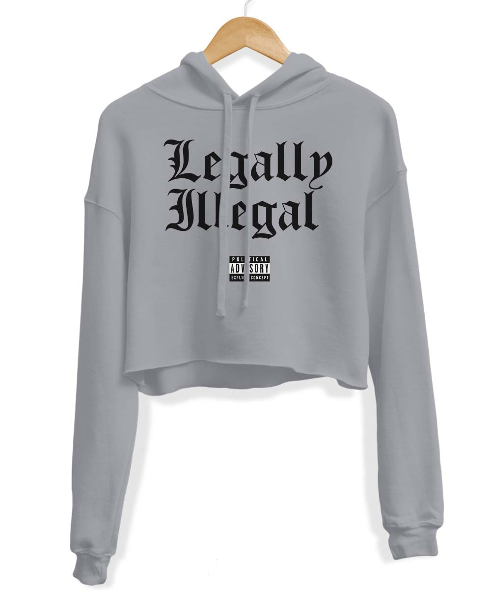 Women's | Legally Illegal | Crop Hoodie