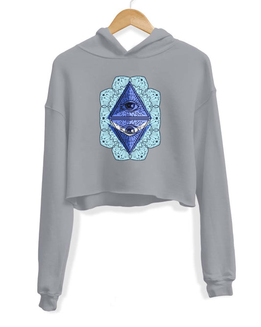 Women's | All Seeing Ethereum | Crop Hoodie