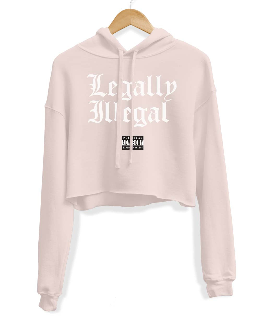 Women's | Legally Illegal | Crop Hoodie