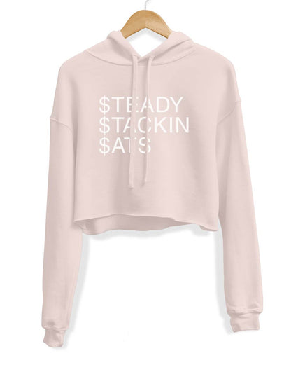 Women's | Stacking Sats | Crop Hoodie