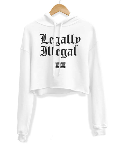 Women's | Legally Illegal | Crop Hoodie