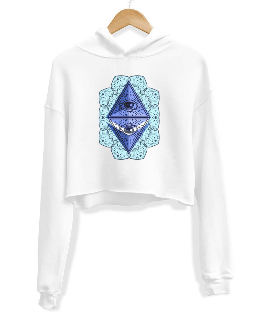 Women's | All Seeing Ethereum | Crop Hoodie