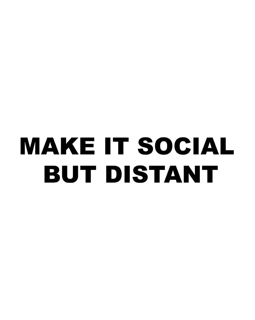 Unisex | Social But Distant | Crop Hoodie